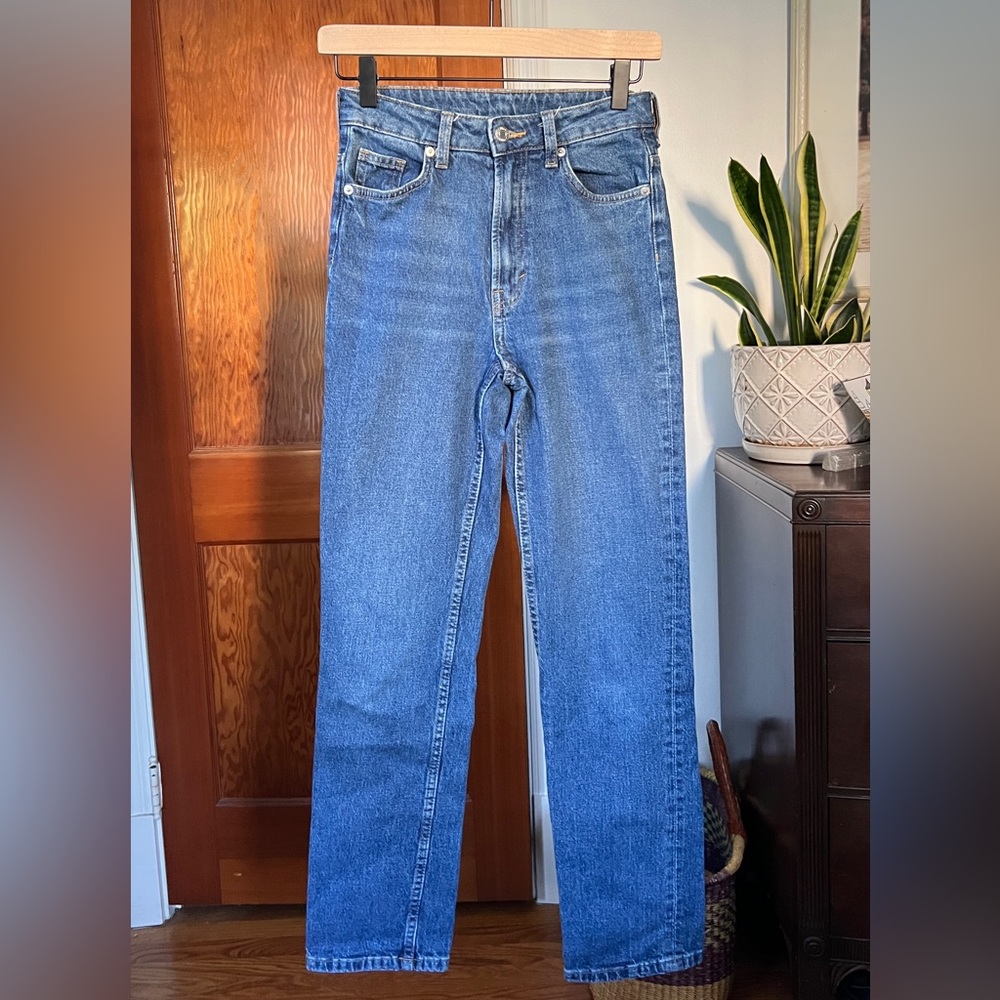 &Denim Womens vintage straight high waist